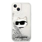 Karl Lagerfeld KLHCP14MLNHCCS iPhone 14 Plus 6,7" ezüst/ezüst hardcase csillogó Choupette fej tok