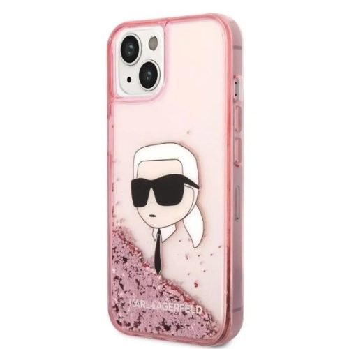Karl Lagerfeld Ragyogó Karl Feje tok iPhone 14 Plus - rózsaszín