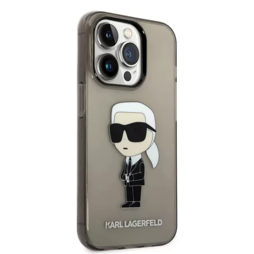 iPhone 14 Pro Max KLHCP14XHNIKTCK Karl Lagerfeld IML Ikonik NFT tok fekete