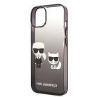 iPhone 14 Plus Karl Lagerfeld Gradient Karl és Choupette tok fekete (KLHCP14MTGKCK)
