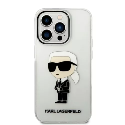 iPhone 14 Pro Max KLHCP14XHNIKTCT Karl Lagerfeld IML Ikonik NFT tok átlátszó