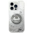 Karl Lagerfeld KLHCP14XLCRSGRS iPhone 14 Pro Max 6.7" ezüst / ezüst Liquid Glitter RSG tok