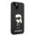 iPhone 14 Plus Karl Lagerfeld KLHCP14MSNIKBCK Liquid Silicone Ikonik NFT tok fekete