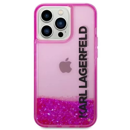 Karl Lagerfeld KLHCP14XLCKVF iPhone 14 Pro Max 6.7" rózsaszín / rózsaszín hardcase Liquid Glitter Elong tok