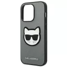 iPhone 14 Pro Max Karl Lagerfeld Saffiano Choupette Head tok ezüst (KLHCP14XSAPCHG)