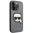 iPhone 14 Pro Max Karl Lagerfeld Saffiano Karl's Head tok ezüst (KLHCP14XSAPKHG)