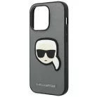 iPhone 14 Pro Max Karl Lagerfeld Saffiano Karl's Head tok ezüst (KLHCP14XSAPKHG)