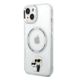   Karl Lagerfeld IML Karl és Choupette MagSafe tok iPhone 14 Plushoz Átlátszó