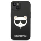 Karl Lagerfeld KLHMP14MSLCHBK iPhone 14 Plus 6.7" fekete szilikon Choupette Head Magsafe tok