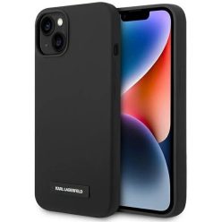   Karl Lagerfeld KLHMP14MSLMP1K iPhone 14 Plus 6.7" hardcase fekete / fekete Szilikon Plaque Magsafe tok