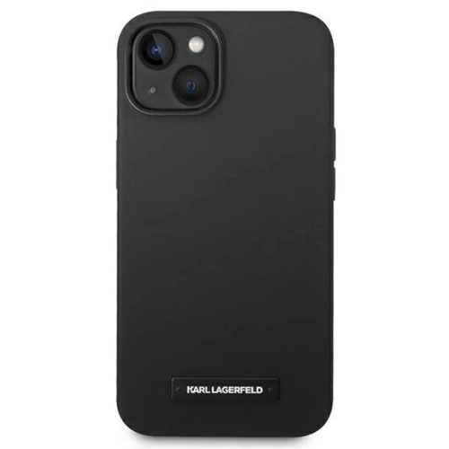 Karl Lagerfeld KLHMP14MSLMP1K iPhone 14 Plus 6.7" hardcase fekete / fekete Szilikon Plaque Magsafe tok