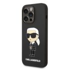 Karl Lagerfeld Szilikon Ikonik MagSafe tok iPhone 14 Pro - fekete