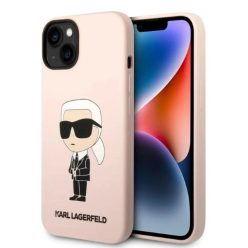   Karl Lagerfeld KLHMP14MSNIKBCP iPhone 14 Plus 6.7" hardcase pink/pink Silicone Ikonik Magsafe tok