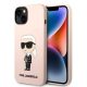 Karl Lagerfeld KLHMP14MSNIKBCP iPhone 14 Plus 6.7" hardcase pink/pink Silicone Ikonik Magsafe tok