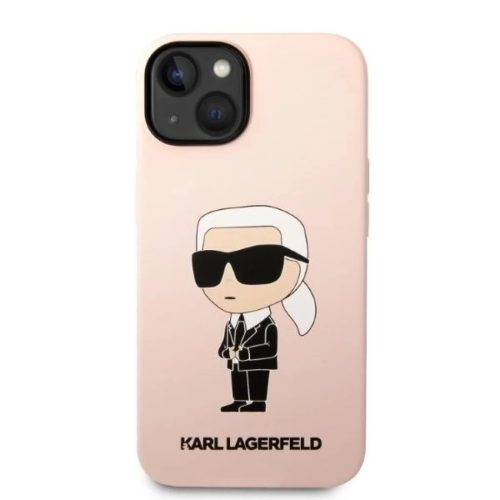 Karl Lagerfeld KLHMP14MSNIKBCP iPhone 14 Plus 6.7" hardcase pink/pink Silicone Ikonik Magsafe tok