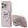 iPhone 15 Pro Max 6.7" Karl Lagerfeld KLHMP15XHMRSCHP pink/pink hardcase Ring Stand Choupette Head MagSafe tok