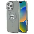 iPhone 16 Pro Fekete Karl Lagerfeld IML Metal Karl Head MagSafe tok