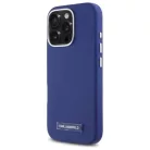 iPhone 16 Pro 6.3" kék/kék Karl Lagerfeld KLHMP16LPGMSRPB kemény tok FW Metal Plate MagSafe tok