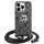 iPhone 16 Pro fekete Karl Lagerfeld kemény fliptok Monogram Karl & Choupette Head MagSafe (KLHMP16LHCKCKLCK)