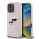 iPhone 16 Pro Pink Karl Lagerfeld Liquid Silicone Double Heads MagSafe tok