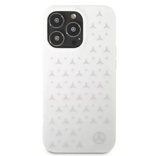 Mercedes MEHCP13XESPWH iPhone 13 Pro Max 6,7" fehér hardcase Silver Stars Pattern tok