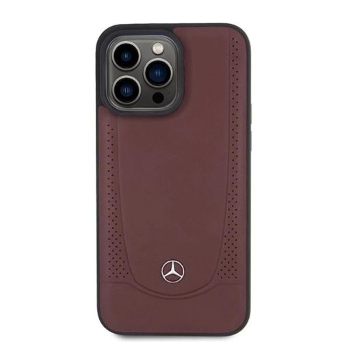 Mercedes MEHCP15XARMRE iPhone 15 Pro Max 6.7" piros/piros kemény tok bőr Urban Bengale tok