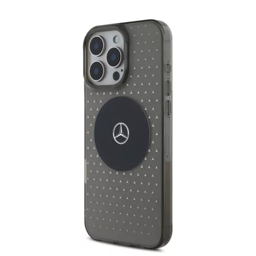 Mercedes PC/TPU Csillagmintás MagSafe tok iPhone 16 Pro fekete tok