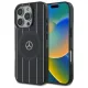 Mercedes MB Dupla Réteg Keresztvonalas MagSafe iPhone 16 Pro Tok - Fekete