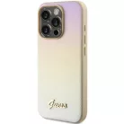 Original Case GUESS hardcase Saffiano Iridescent Script GUHCP14XPSAIRSD iPhone 14 Pro Max tok arany