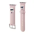 Karl Lagerfeld Karl and Choupette Head NFT Watch Strap for Apple Watch 38/40/41 Pink