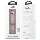 Karl Lagerfeld Karl and Choupette Head NFT Watch Strap for Apple Watch 38/40/41 Pink