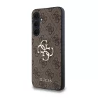 Guess PU 4G Metal Logo tok Samsung Galaxy A35 5G-hez Barna