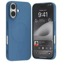 Mercury MagSafe Semi-Silicone iPhone 16 6,1" kék tok