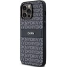 Original Case DKNY hardcase bőr tok Mono Stripe & Metal Logo DKHCP14LPRTHSLK iPhone 14 Pro fekete