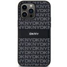Original Case DKNY hardcase bőr tok Mono Stripe & Metal Logo DKHCP14LPRTHSLK iPhone 14 Pro fekete