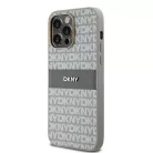 Original Case DKNY kemény tok bőr Mono Stripe & Metal Logo DKHCP14XPRTHSLE iPhone 14 Pro Max bézs tok