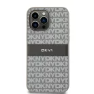 Original Case DKNY kemény tok bőr Mono Stripe & Metal Logo DKHCP14XPRTHSLE iPhone 14 Pro Max bézs tok