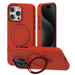 iPhone 15 Mercury MagSafe Stand Szilikon tok piros