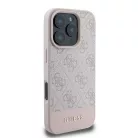 iPhone 16 Pro rózsaszín Guess Eredeti kemény tok 4G Alsó Csík GUHCP16LG4GLPI