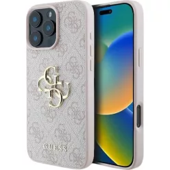   iPhone 16 Rózsaszín GUESS tok GUHCP16S4GMGPI (4G PU Big Logo)