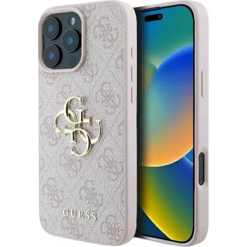iPhone 16 Rózsaszín GUESS tok GUHCP16S4GMGPI (4G PU Big Logo)