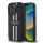 iPhone 16 Pro fekete Eredeti Guess keménytok 4G Nyomtatott Csíkok MagSafe GUHMP16LP4RPSK tok