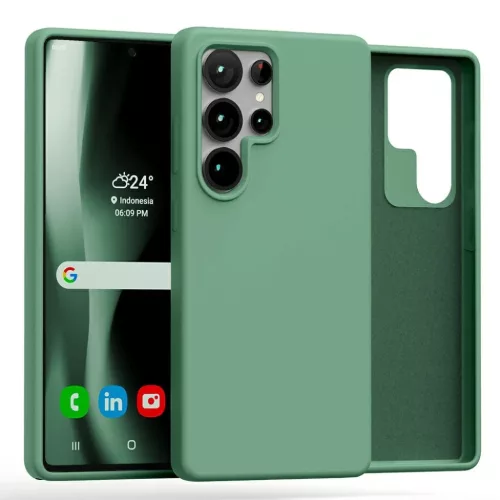 Samsung S25 Ultra zöld Mercury Silicone tok