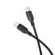 Borofone Kábel BX113 Lenny - Type C to Type C - PD 60W 3A 2 méter fekete