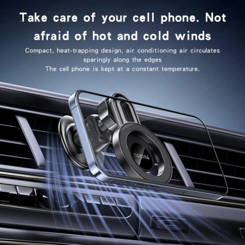 Yesido Mágneses autós tartó C209 Magsafe légbeömlőre fekete