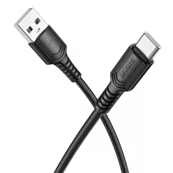   Borofone BX116 Certain kábel - USB to Type C - 3A 1 méter fekete