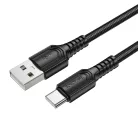 Borofone BX116 Certain kábel - USB to Type C - 3A 1 méter fekete