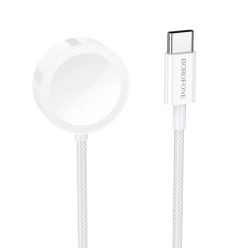   Borofone vezeték nélküli indukciós töltő BQ37 Star 2,5W iWatch 1-9, SE/SE2, Samsung Ultra/Ultra2 fehér