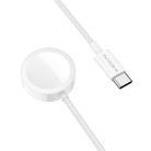 Borofone vezeték nélküli indukciós töltő BQ37 Star 2,5W iWatch 1-9, SE/SE2, Samsung Ultra/Ultra2 fehér