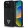 iPhone 16 Pro fekete Eredeti Guess Grained Hot Stamp Peony Triangle Logo MagSafe tok